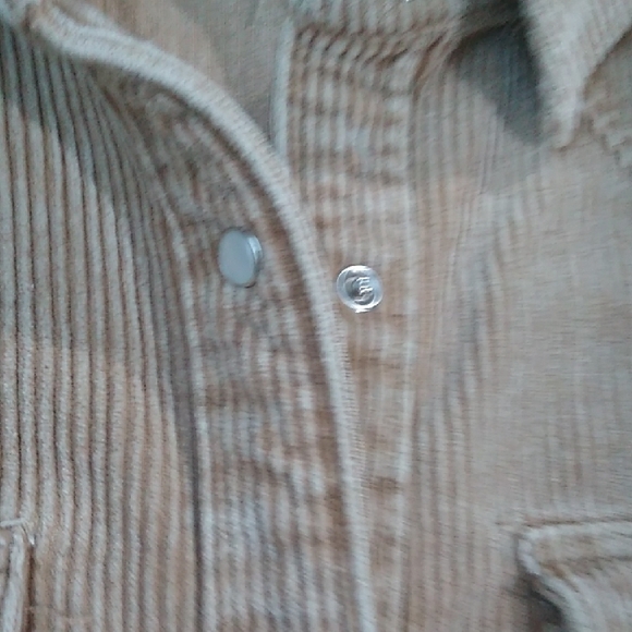 Entro Women's Tan Corduroy Jacket Oversized Retro Size S - Picture 8 of 12